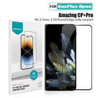 OnePlus Open 5G Full Coverage Tempered Glass Screen Protector with Anti-Explosion Technology