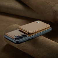 Vertical Magnetic Stand Leather Wallet Case for Samsung Galaxy S24 Series