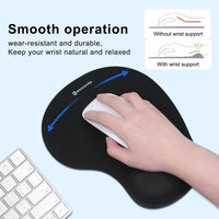 Ergonomic Mouse Pad with Silicone Wrist Support – Effortless Support and Style