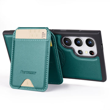 2-in-1 Detachable Leather Wallet Case with Vertical Card Slots for Samsung Galaxy S24 Series