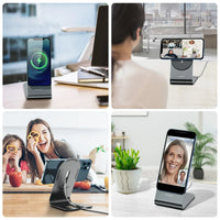 Aluminum Alloy Magnetic Wireless Charger Stand for iPhone