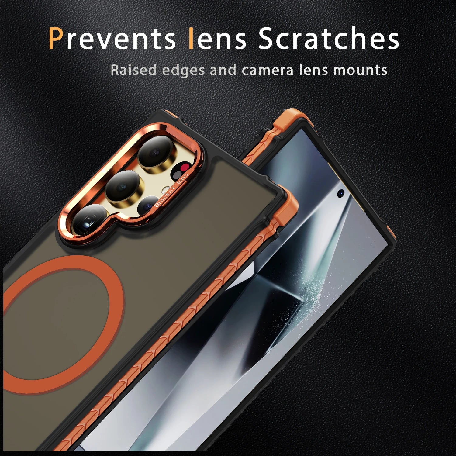 Armor Shockproof Magnetic Case with Metal Lens Bracket for Samsung Galaxy S25 Series