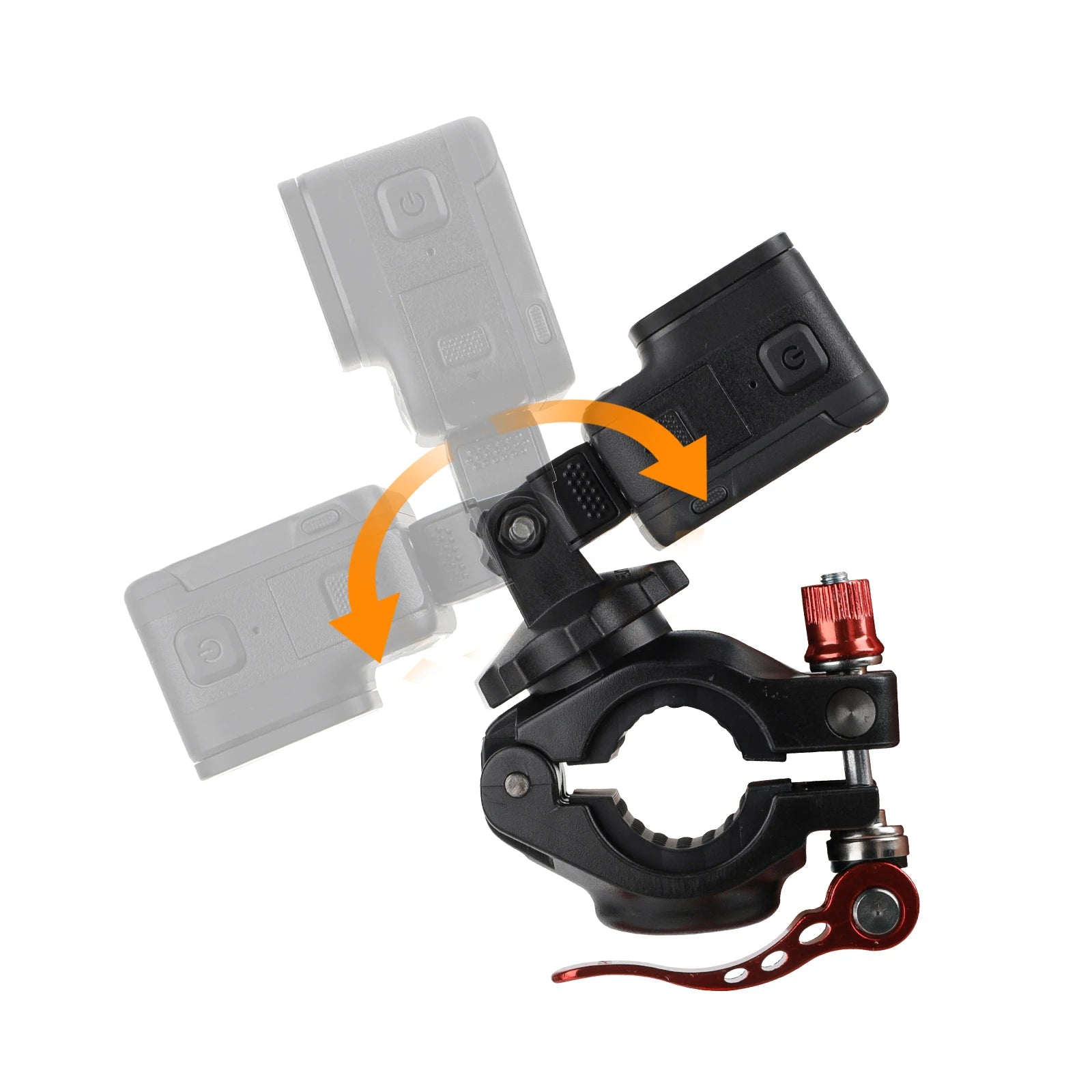 Bike Mount with 1/4" Screw Handlebar Holder for Action Cameras