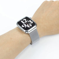 Metal Milanese Strap and Magnetic Case for Apple Watch