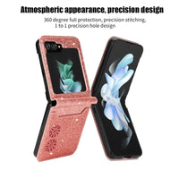 Luxury Glitter Leather Card Slot Wallet Case for Samsung Galaxy Z Flip 6