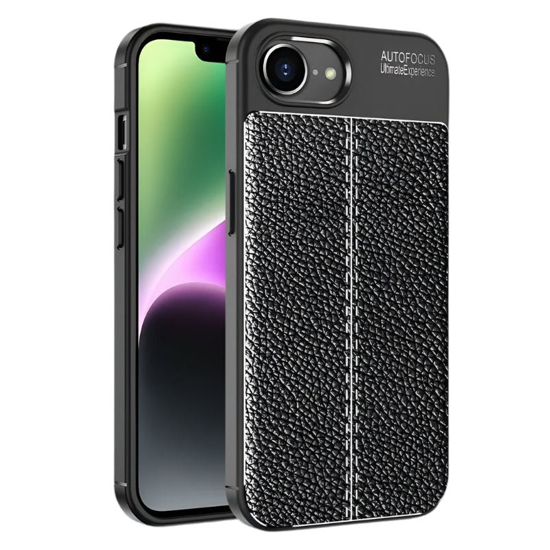 Leather Style Soft TPU Case for iPhone 16e