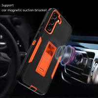 Invisible Stand Car Magnetic Suction Phone Case for Samsung Galaxy S23 Series