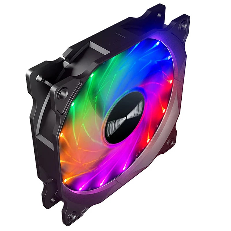 TEUCER 120mm RGB Vortex Light Effects PC Case Fan