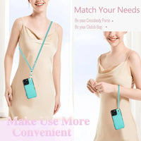 iPhone 15 Crossbody Wallet Case with Lanyard for Hands-Free Convenience