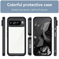 Colorful Soft Edge Silicone Transparent Shockproof Bumper Case for Google Pixel 8 Series
