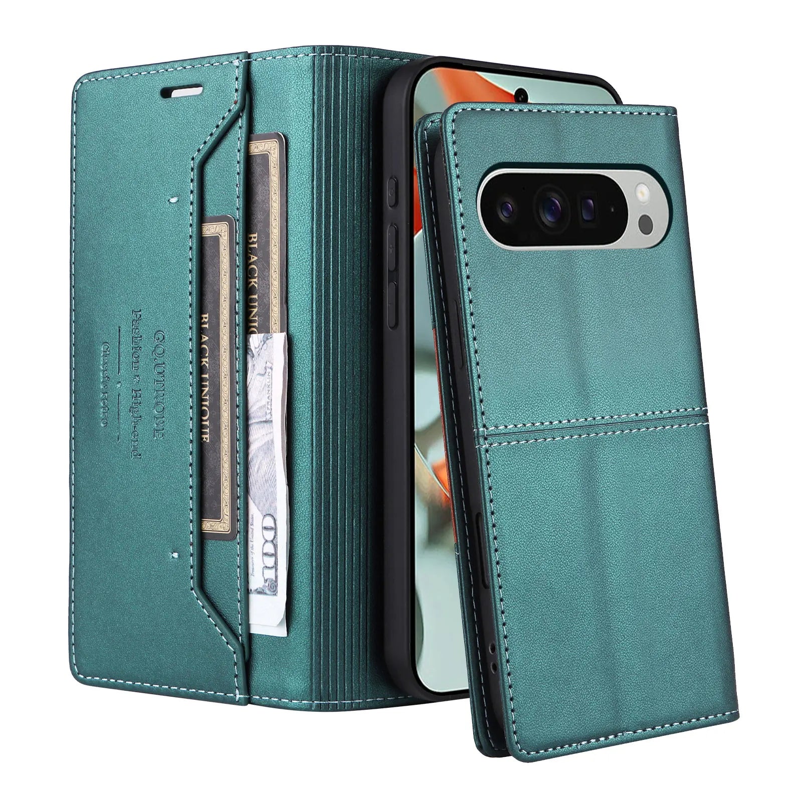 Luxury Business Leather Wallet Phone Case for Google Pixel 9 Series