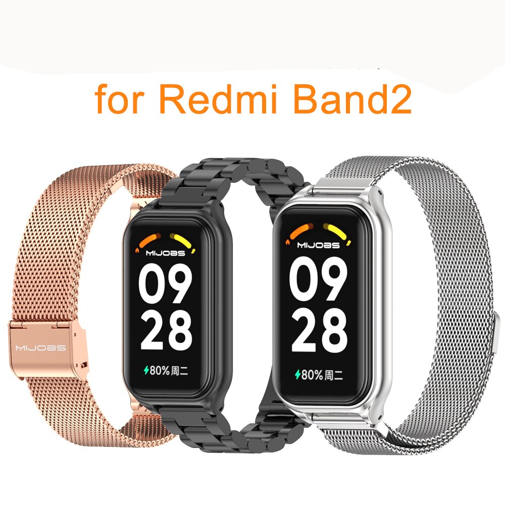 Metal Wristbands for Xiaomi Redmi Smart Band 2