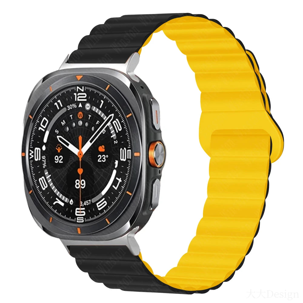 Magnetic Silicone Strap for Samsung Galaxy Watch Ultra - Effortless Style and Comfort