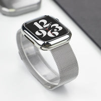 Metal Milanese Strap and Magnetic Case for Apple Watch