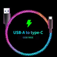 MOSHOU 100W RGB Fast Charging Cable