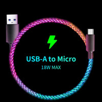 MOSHOU 100W RGB Fast Charging Cable