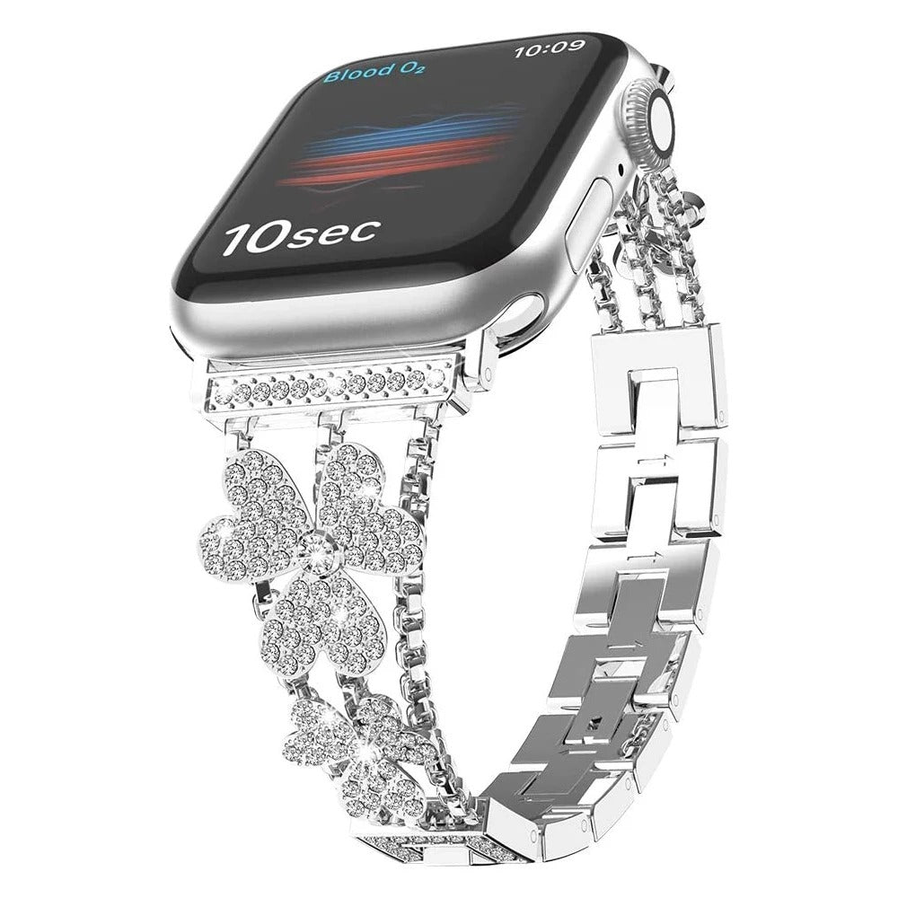 Women's Luxury Bling Zinc Metal Bracelet Strap for Apple Watch