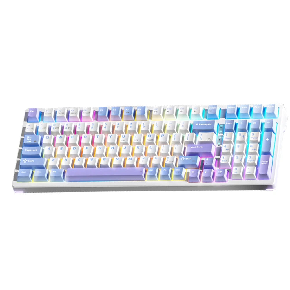 AULA F98X RGB gaming mechanical keyboard with hot-swappable switches and USB-C, Bluetooth connectivity