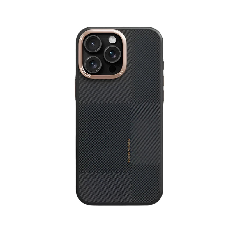 Carbon Fiber Magnetic Camera Protection Case for iPhone 16 Pro & Pro Max