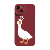 Cute Cartoon Duck Shockproof Soft Silicone Phone Case for iPhone 15 Series