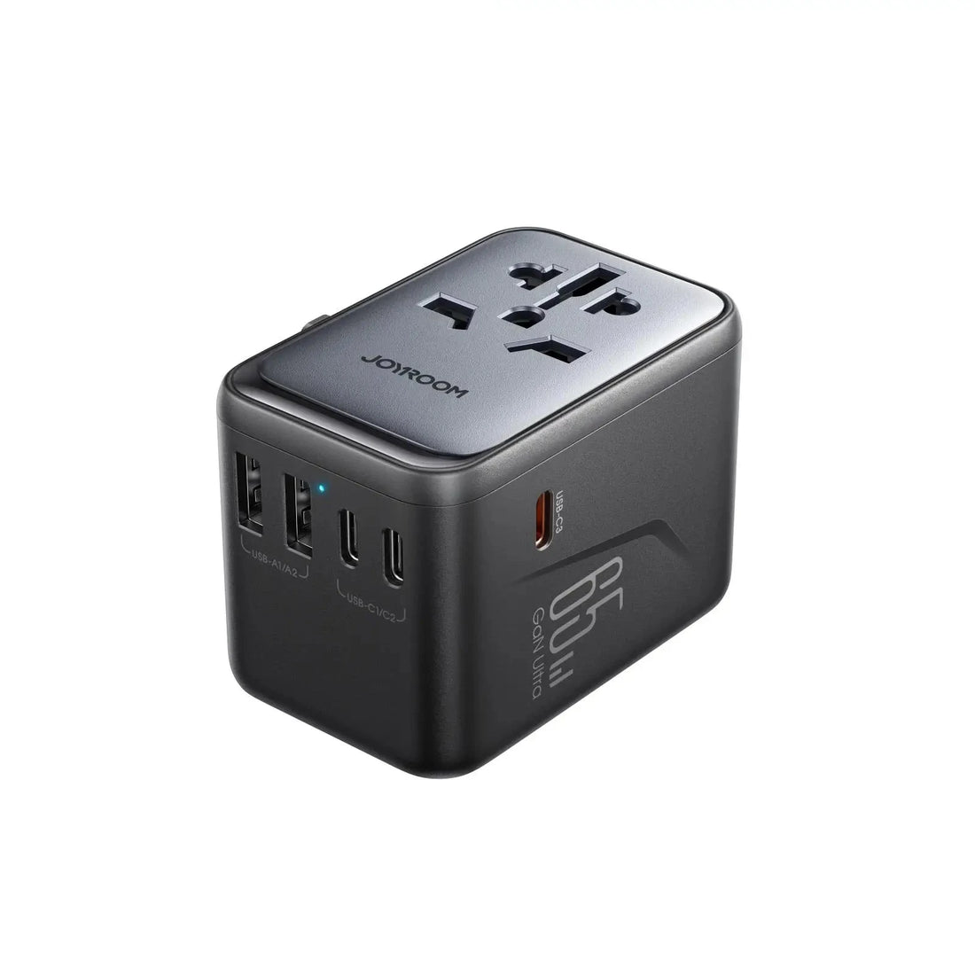 Joyroom 65W GaN Universal Travel Adapter with GaN III technology and fireproof PC material