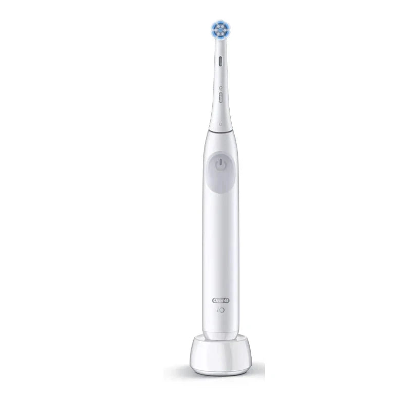 Oral B iO Series 2 electric toothbrush with multiple cleaning modes and waterproof design, white