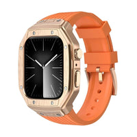 Luxury Metal Case & TPU Strap Modification Kit for Apple Watch