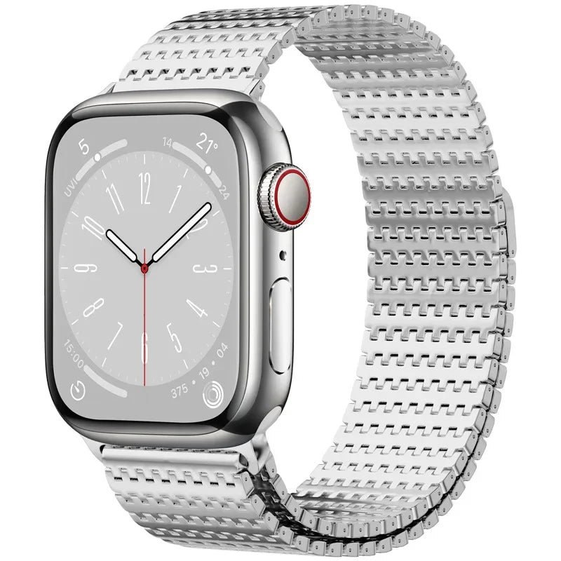 Milanese Stainless Steel Loop Strap for Apple Watch with Magnetic Clasp