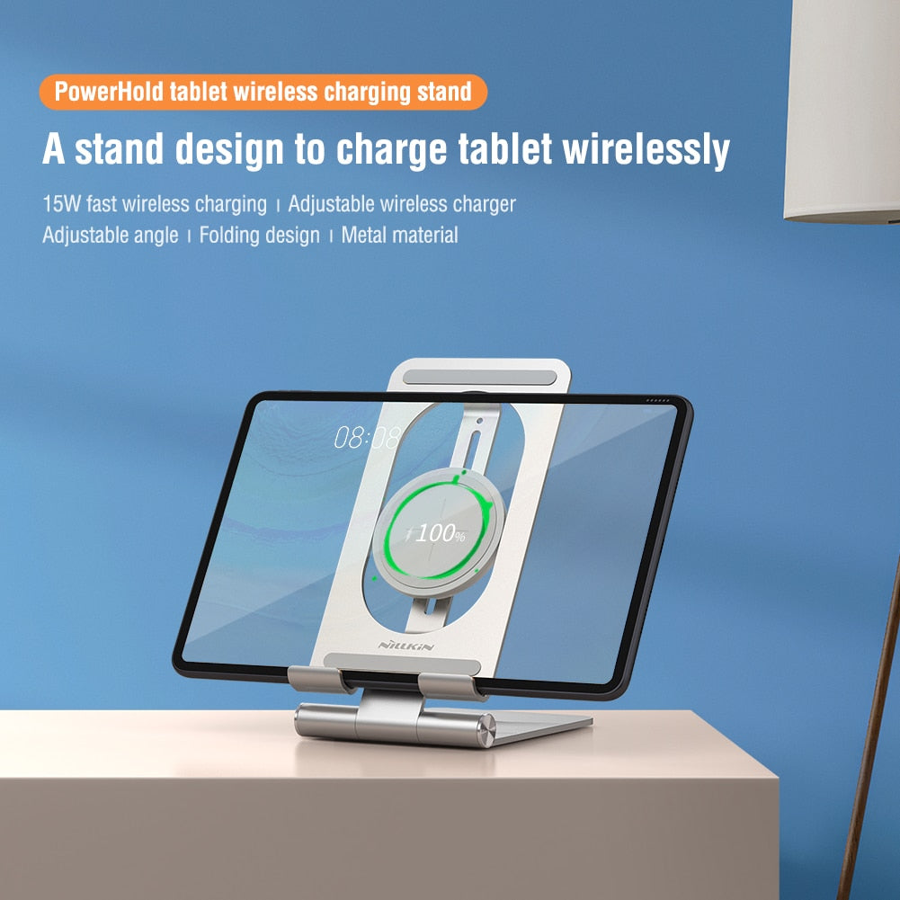 2 in 1 Wireless Charging Tablet Stand