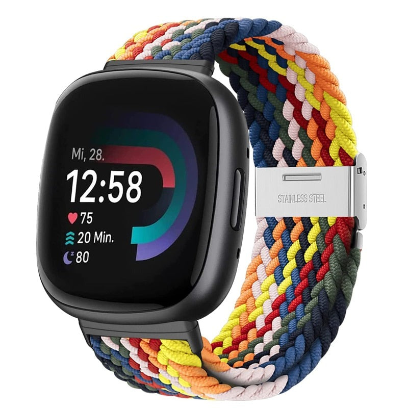 Braided Nylon Strap for Fitbit Versa 4