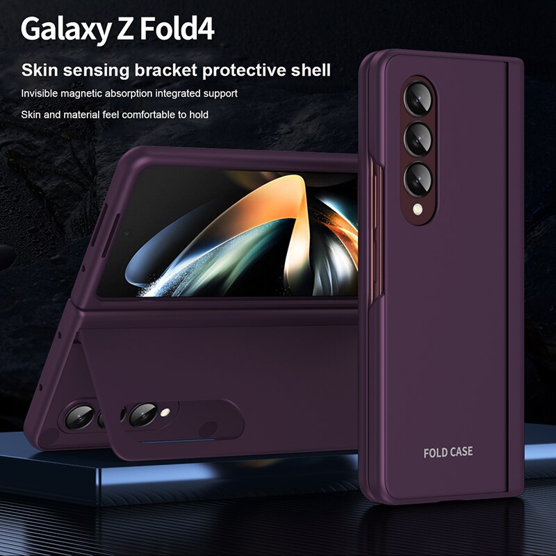 Comprehensive Magnetic Stand Bracket Case for Samsung Galaxy Z Fold 4 5G